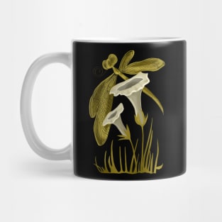 Dragonfly and lilies Mug